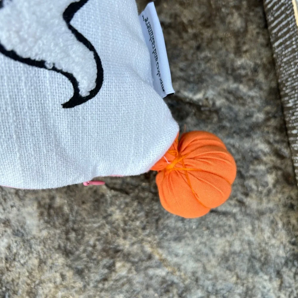 Cupcakes and Cashmere Halloween‎ Ghost Pumpkin Decorative Pillow Cute